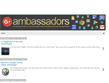 Tablet Screenshot of googleambassadors.blogspot.com