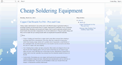 Desktop Screenshot of cheapsolderingequipment.blogspot.com