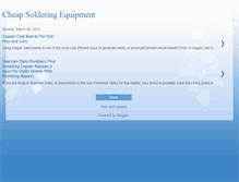 Tablet Screenshot of cheapsolderingequipment.blogspot.com