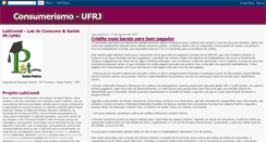 Desktop Screenshot of consumerismo-ufrj.blogspot.com