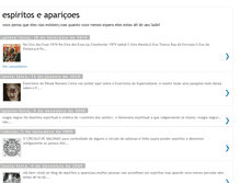 Tablet Screenshot of espiritoseaparicoes.blogspot.com