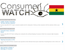 Tablet Screenshot of ghanaconsumerwatch.blogspot.com