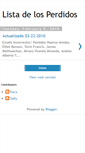 Mobile Screenshot of listadelosperdidos.blogspot.com