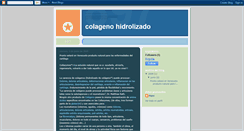 Desktop Screenshot of colagenohidrolizado.blogspot.com