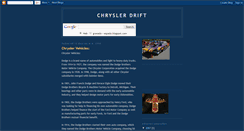 Desktop Screenshot of chryslerdrift.blogspot.com