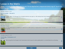 Tablet Screenshot of looseinthematrix.blogspot.com