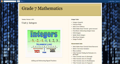 Desktop Screenshot of linklater7mathematics.blogspot.com