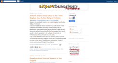 Desktop Screenshot of expertgenealogy.blogspot.com