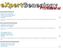 Tablet Screenshot of expertgenealogy.blogspot.com