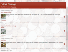 Tablet Screenshot of fullofchange.blogspot.com
