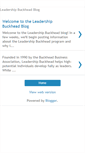 Mobile Screenshot of leadershipbuckhead.blogspot.com