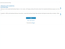 Tablet Screenshot of leadershipbuckhead.blogspot.com