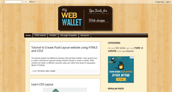 Desktop Screenshot of mywebwallet.blogspot.com