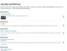 Tablet Screenshot of mundosperifericos.blogspot.com