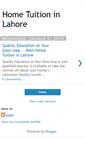 Mobile Screenshot of home-tutor-lahore.blogspot.com