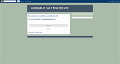 Desktop Screenshot of adoorables.blogspot.com