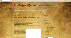 Desktop Screenshot of minhaj-ul-quraninternational.blogspot.com