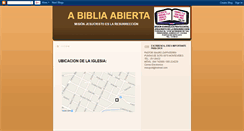 Desktop Screenshot of abibliaabierta.blogspot.com