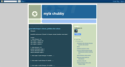 Desktop Screenshot of mylachubby.blogspot.com