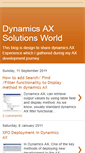 Mobile Screenshot of dynamicsaxsolutionsworld.blogspot.com