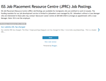 Tablet Screenshot of issjprcpostings.blogspot.com