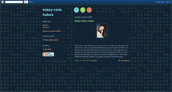 Desktop Screenshot of missycarishaters.blogspot.com