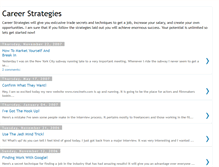 Tablet Screenshot of careerstrategies.blogspot.com