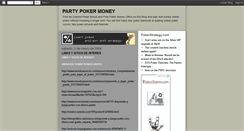 Desktop Screenshot of party-poker-money.blogspot.com