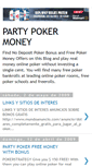 Mobile Screenshot of party-poker-money.blogspot.com