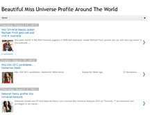 Tablet Screenshot of miss-universe-profile.blogspot.com