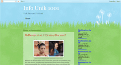 Desktop Screenshot of infounik1001.blogspot.com