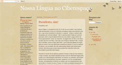 Desktop Screenshot of linguaportuguesanociberespaco.blogspot.com
