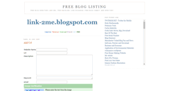 Desktop Screenshot of free-blog-listing.blogspot.com