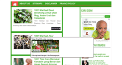 Desktop Screenshot of 1001manfaat-alami.blogspot.com