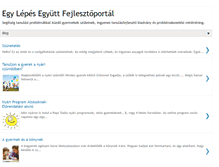 Tablet Screenshot of egylepesegyutt.blogspot.com
