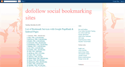 Desktop Screenshot of list-of-dofollow-bookmarking-sites.blogspot.com