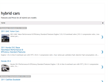 Tablet Screenshot of hybridcarspicture.blogspot.com