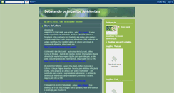 Desktop Screenshot of debatendoosimpactosambientais.blogspot.com