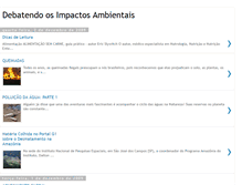 Tablet Screenshot of debatendoosimpactosambientais.blogspot.com