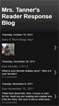 Mobile Screenshot of mrstannersreaderresponse.blogspot.com