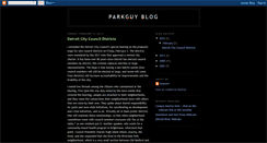 Desktop Screenshot of parkguyblog.blogspot.com