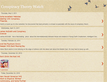 Tablet Screenshot of conspiracytheorywatch.blogspot.com