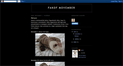 Desktop Screenshot of fakofmovember.blogspot.com