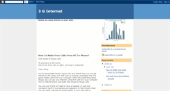 Desktop Screenshot of 3ginternet.blogspot.com
