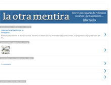 Tablet Screenshot of laotramentira.blogspot.com