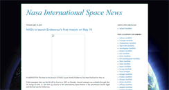 Desktop Screenshot of nasaspaceinformation.blogspot.com