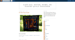 Desktop Screenshot of lazygalhousehomepantry.blogspot.com
