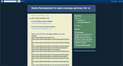 Desktop Screenshot of nobledevelopment.blogspot.com