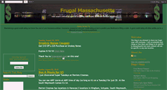 Desktop Screenshot of frugalmass.blogspot.com