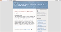 Desktop Screenshot of carrentalcoupons.blogspot.com